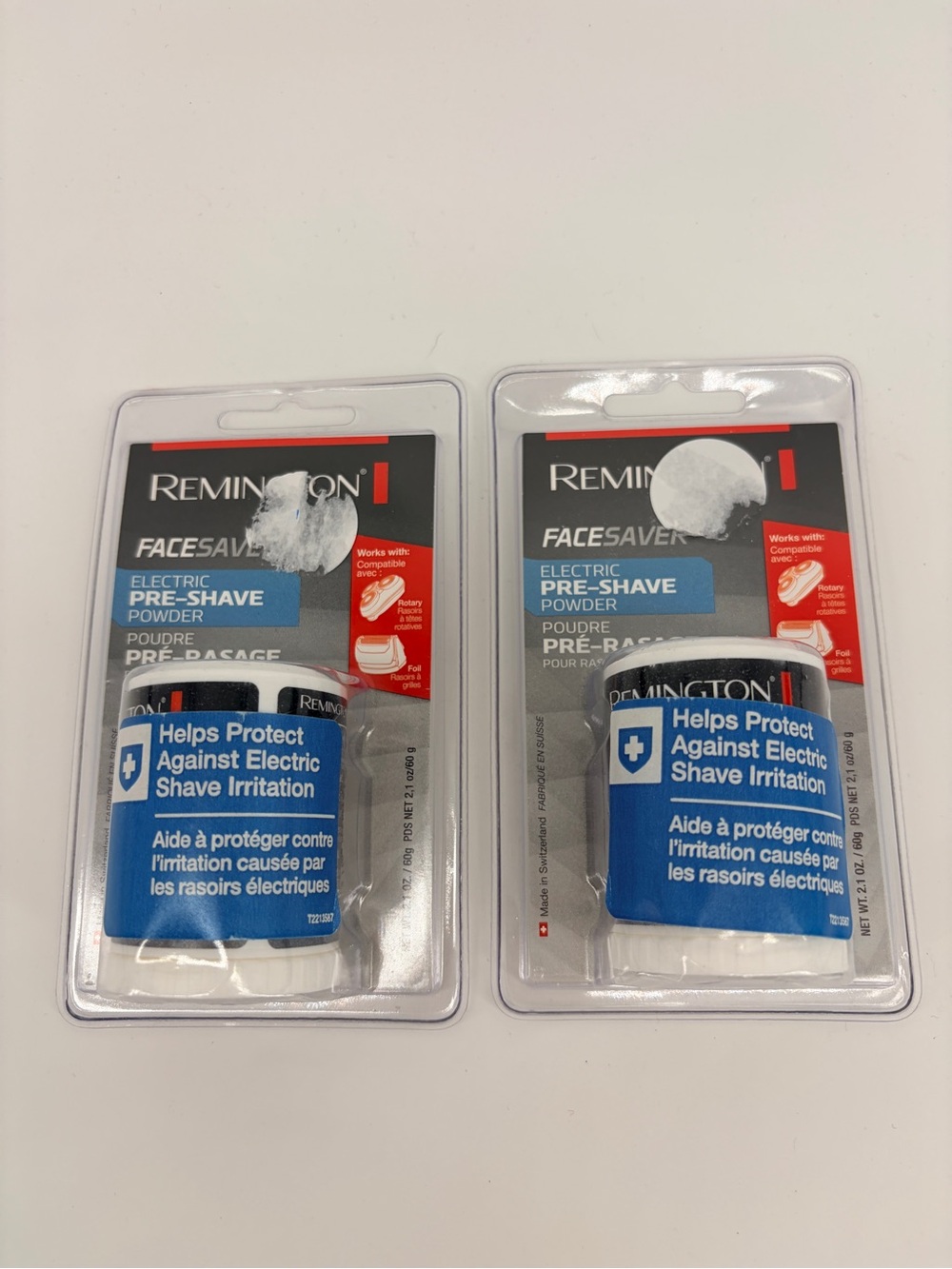 Remington Electric Pre-Shave Powder - Blue Label (2 Pack)